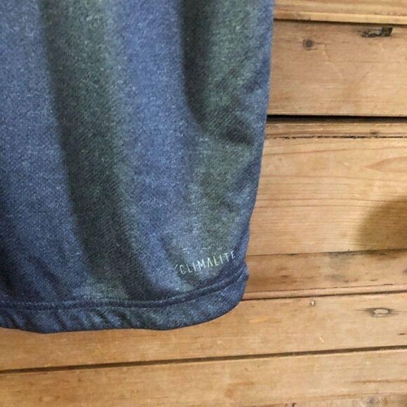 Adidas Mens Gray Climalite Basic Tee Shirt Athletic Workout Casual Size Large - Picture 8 of 9